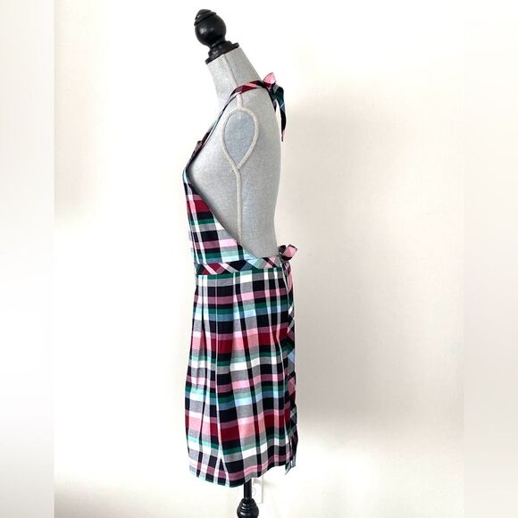 Vera Bradley Colorful Tartan Check Apron Adjustable Holiday Preppy Casual NWOT - Picture 3 of 12